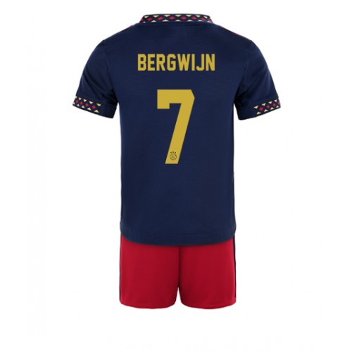 Fotbalové Dres Ajax Steven Bergwijn #7 Dětské Venkovní 2022-23 Krátký Rukáv (+ trenýrky)